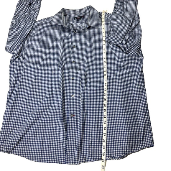 Cremieux 38 Classics Men Blue & White Gingham Long Sleeve Button Up Shirt Sz XXL - Picture 15 of 16